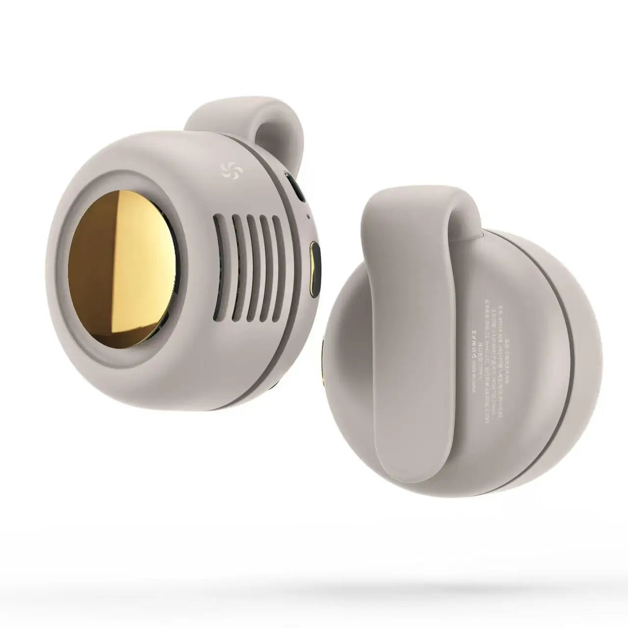 360°Rotating Neck Fan Portable Clip On Mini Fan USB Rechargeable Wearable Cooling Fan Low Noise Hands Free Small Fan